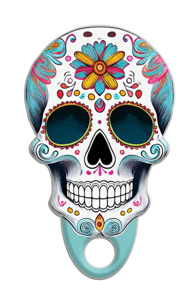 KeyRefinder® Calavera blue